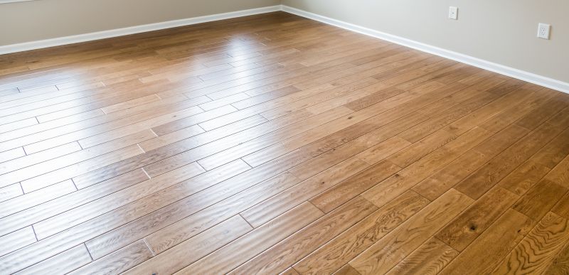Modern Hardwood Floor in Bedroom